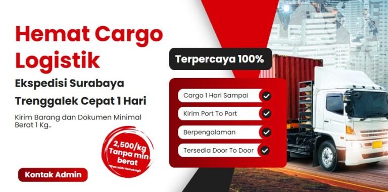 Ekspedisi Surabaya Trenggalek Termurah, Cepat dengan Tarif Hemat – Gratis Jemput Barang