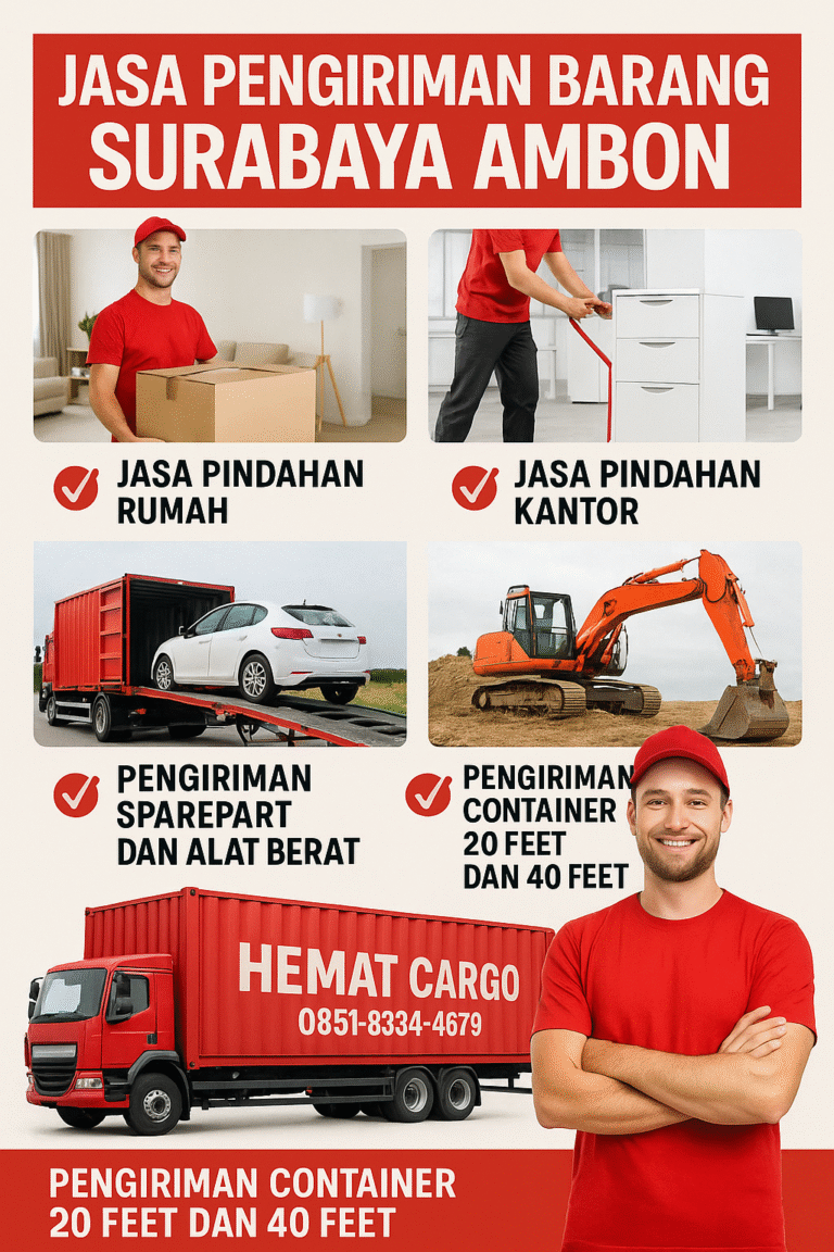 Jasa pengiriman barang surabaya ambon