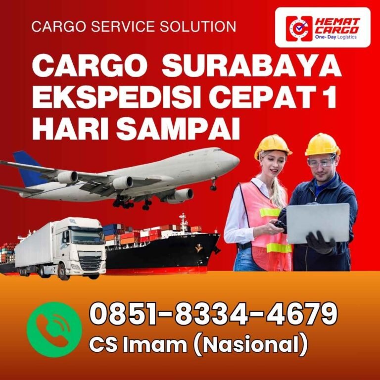 jasa ekspedisi surabaya termurah gratis pickup & ongkir cargo murah surabaya