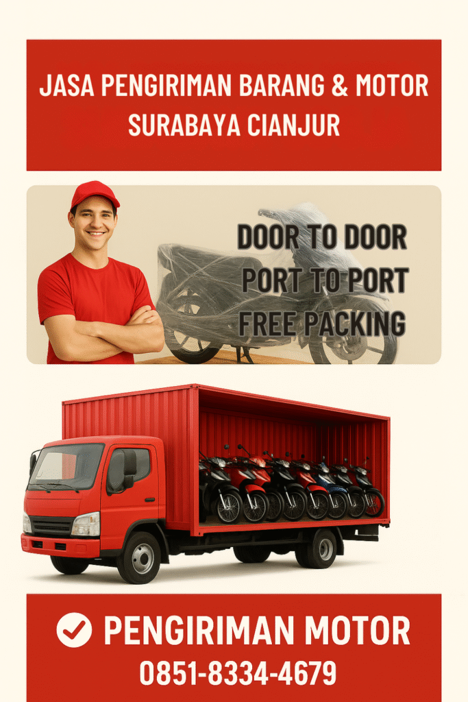 JASA PENGIRIMAN BARANG dan MOTOR SURABAYA CIANJUR